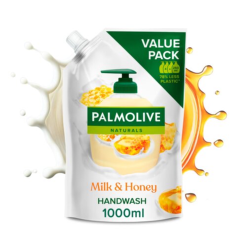 Palmolive Naturals Milk & Honey Handwash Soap Refill 1L