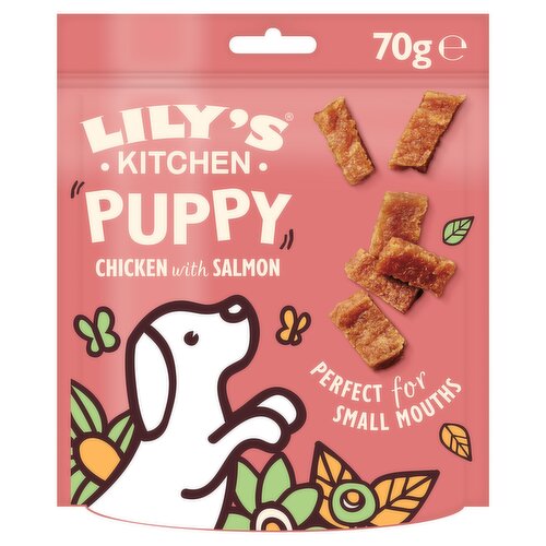 Lily's Kitchen Puppy Chicken Nibbles with Salmon Puppy Treats 70g