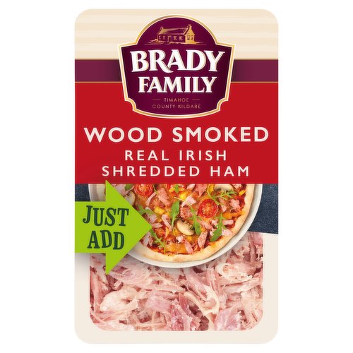 BRADY FAMILY Wood Smoked Real Irish Shredded Ham 90g