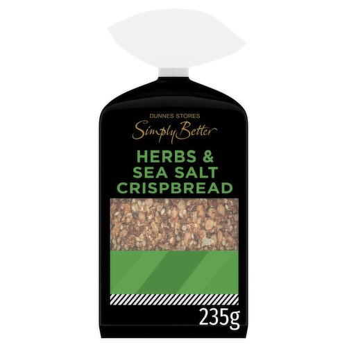 Dunnes Stores Simply Better Herbs & Sea Salt Crispbread 235g