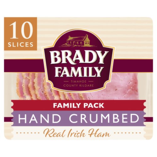 BRADY FAMILY 10 Hand Crumbed Real Irish Ham 120g