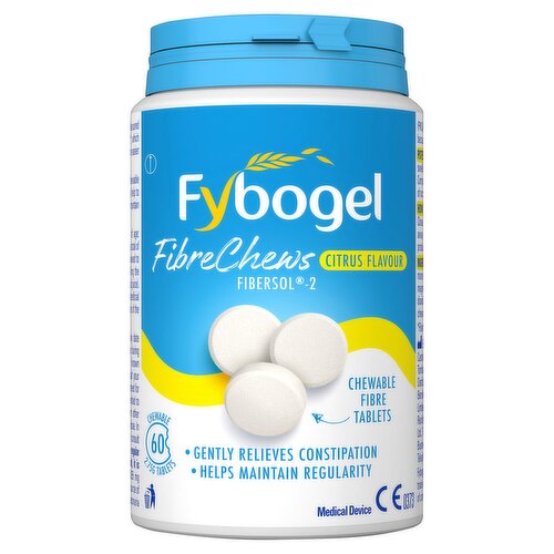 Fybogel Fibre Chews Citrus Flavour 60 Tablets 2.75g