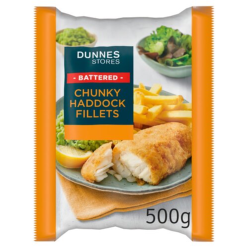 Dunnes Stores Battered Chunky Haddock Fillets 500g