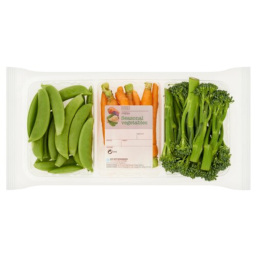 Dunnes Stores Fresh Seasonal Vegetables Tenderstem Broccoli Baby Carrots & Peas 255g