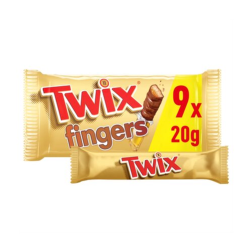 Twix Multipack Chocolate Biscuit & Caramel Bars 9x20g