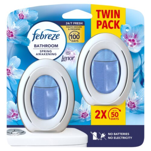 Febreze Bathroom Continuous Air Freshener Spring Awakening 2Ct