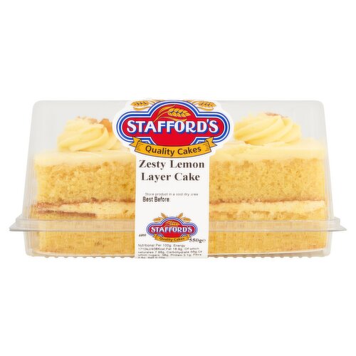 Stafford's Zesty Lemon Layer Cake 550g
