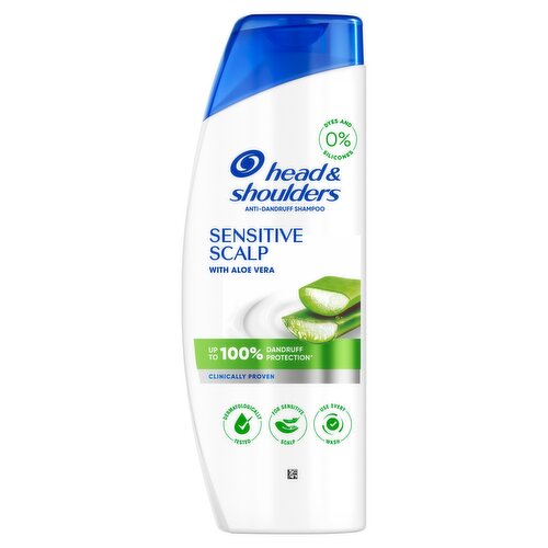 Head & Shoulders Sensitive Scalp Anti-Dandruff Shampoo 400ml.With Aloe Vera