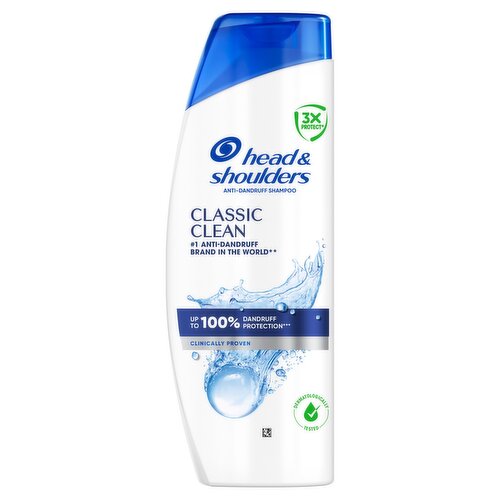 Head & Shoulders Classic Clean Anti-Dandruff Shampoo 400ml.Works against Oil and Itch