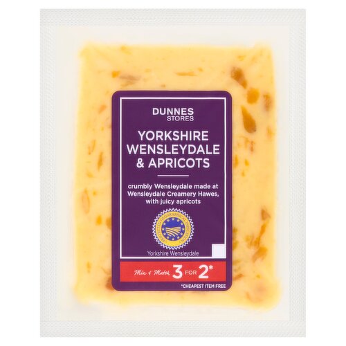 Dunnes Stores Yorkshire Wensleydale & Apricots 250g