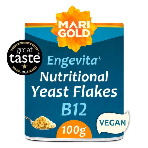 Marigold Health Foods Engevita Nutritional Yeast Flakes with B12 100g