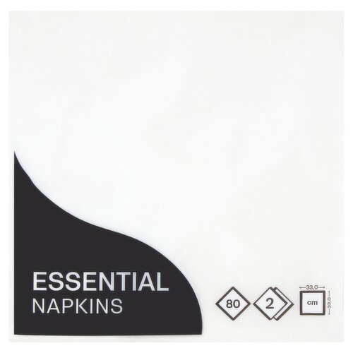 Essential Napkins 2 Ply 80 Sheets