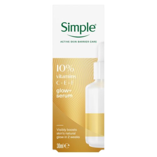 Simple Glow+ 10% Vitamins C + E + F Serum 30 ml