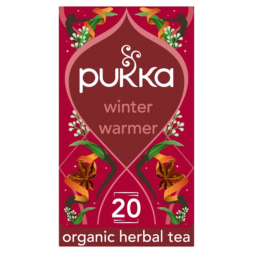 Pukka Organic Winter Warmer Tea 20 Home Compostable Herbal Tea Bags