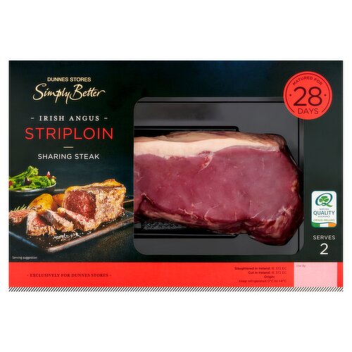 Dunnes Stores Simply Better Irish Angus Striploin Sharing Steak 480g