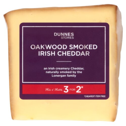 Dunnes Stores Oakwood Smoked Irish Cheddar 210g