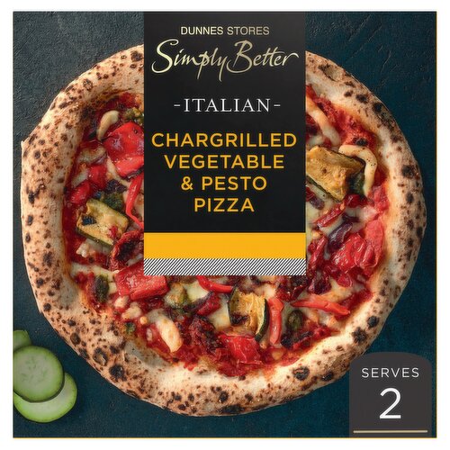 Dunnes Stores Simply Better Italian Chargrilled Vegetable & Pesto Pizza 545g