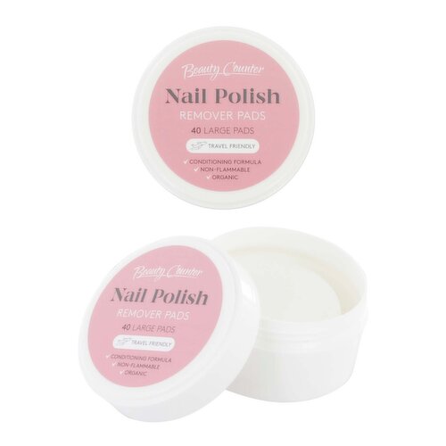 Beauty Counter 40 Nail Polish Remover Pads Large 64g
