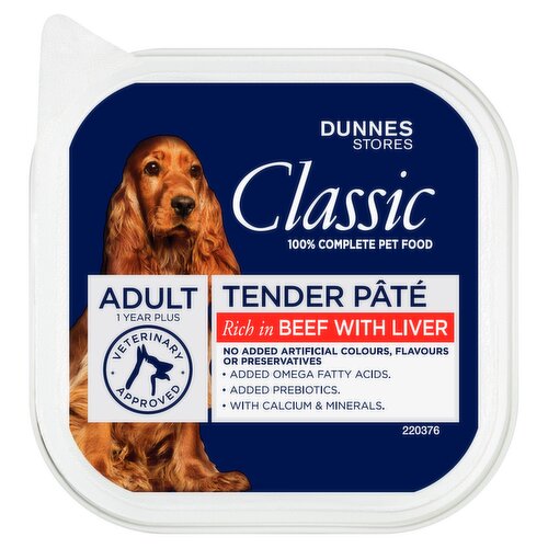 Dunnes Stores Classic Tender Pâté Adult 1 Year Plus 150g