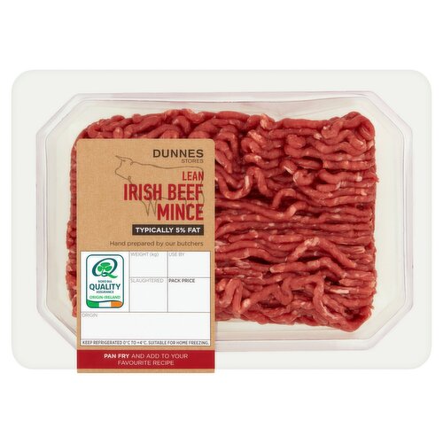 Dunnes Stores Lean Irish Beef Mince Typically 5% Fat 350g