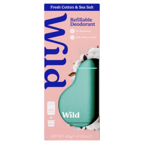 Wild Refillable, Natural Deodorant 40g