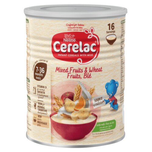 Cerelac Infant Cereals with Milk Mixed Fruits & Wheat 7+ Months 400g