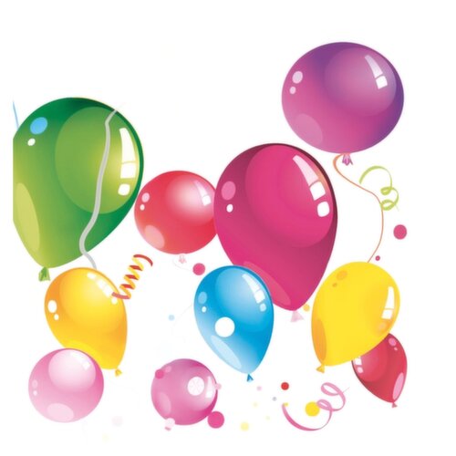 Balloon Birthday Napkin
