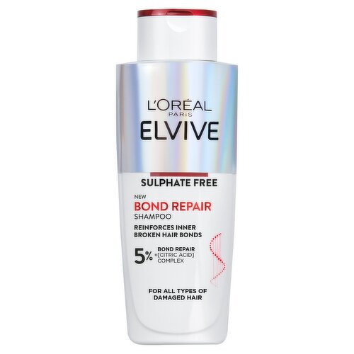 L'Oreal Paris Elvive Bond Repair Shampoo, for Damaged Hair, for Deep Repair, 200ml

