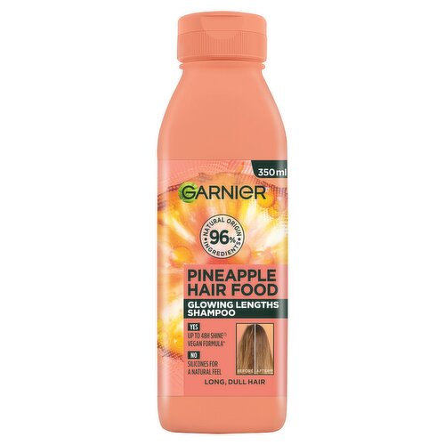 Garnier Ultimate Blends Glowing Lengths Pineapple & Amla Hair Food Shampoo for Long Dull Hair 350ml