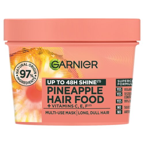 Garnier Ultimate Blends Glowing Lengths Pineapple & Amla Hair Food 3-in-1 Hair Mask Treatment 400ml