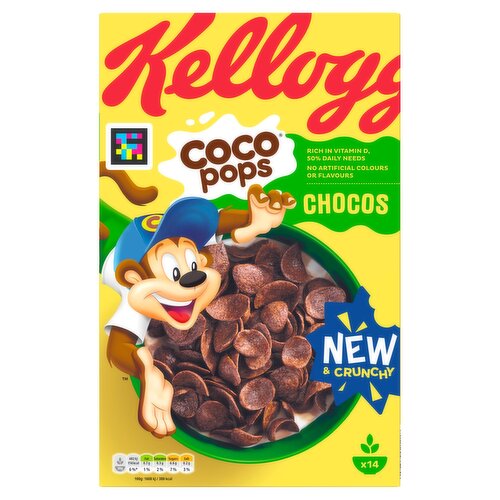 Kellogg's Coco Pops Chocos Chocolate Breakfast Cereal 430g
