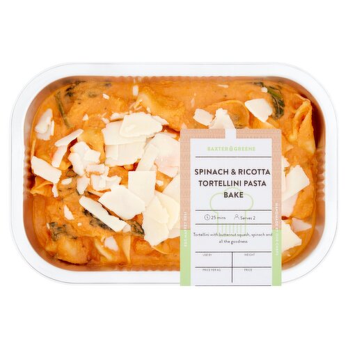 Baxter & Greene Spinach & Ricotta Tortellini Pasta Bake 650g