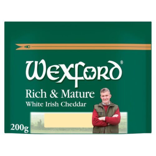 Wexford Rich & Mature White Irish Cheddar 200g