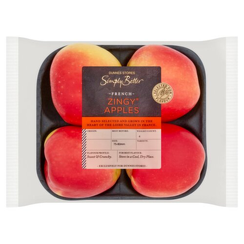 Dunnes Stores Simply Better French Zingy Apples 4pk