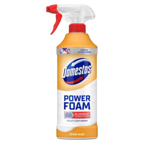 Domestos Power Foam Citrus Blast Toilet & Bathroom Cleaner Spray 450 ml