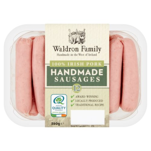 Waldron Family 12 Handmade Sausages 380g
