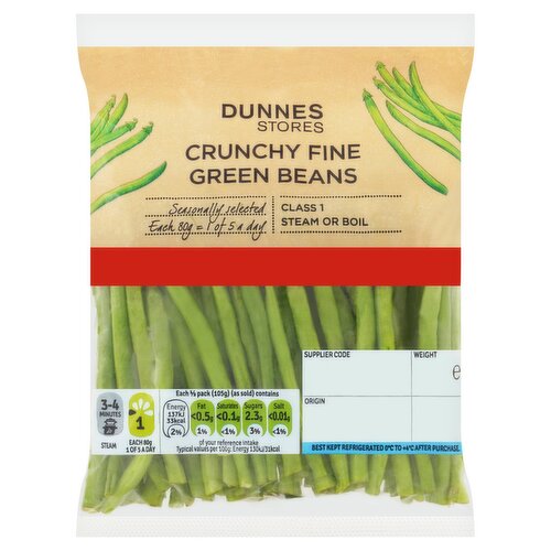 Dunnes Stores Crunchy Fine Green Beans 210g