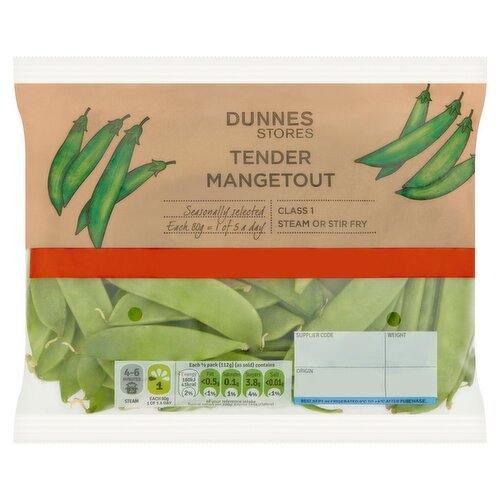 Dunnes Stores Tender Mangetout 225g