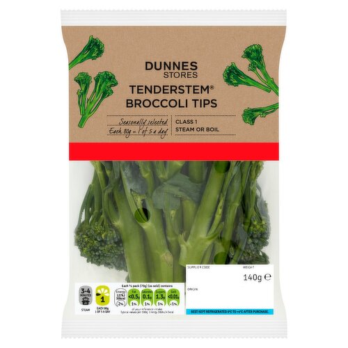 Dunnes Stores Tenderstem Broccoli Tips 140g