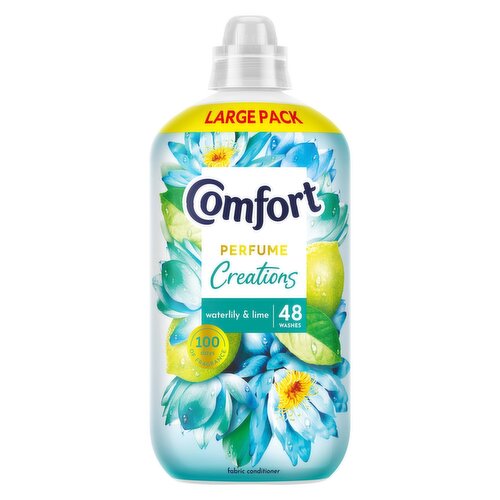 Comfort Perfume Creations Fabric Conditioner Waterlily & Lime 48 washes (1.44 L) 