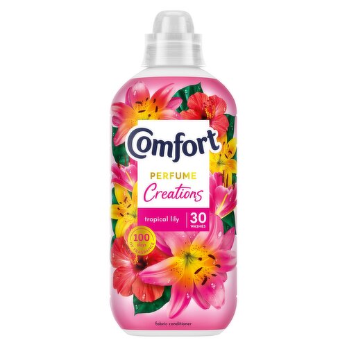 Comfort Perfume Creations Fabric Conditioner Tropical Lily 30 washes (900 ml) 