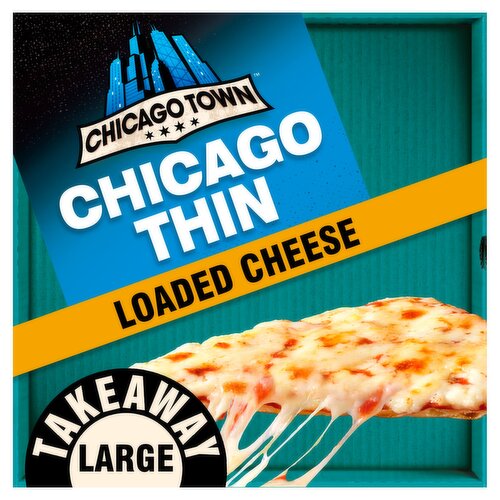 Chicago Town Thin Crust Loaded Cheese Pizza 439g