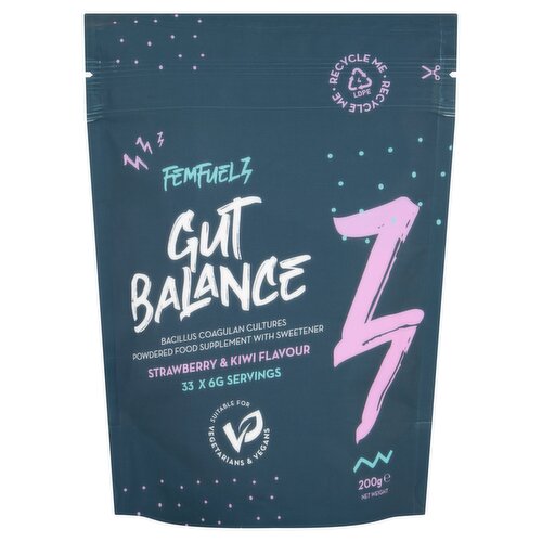 Femfuelz Gut Balance Strawberry & Kiwi Flavour 200g