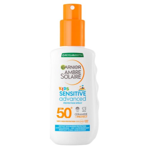 Garnier Ambre Solaire SPF 50+ Sensitive Advanced Kids Sun Cream Spray 150ml