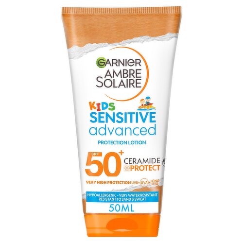 Garnier Ambre Solaire SPF 50+ Sensitive Advanced Kids Sun Cream Lotion 175ml