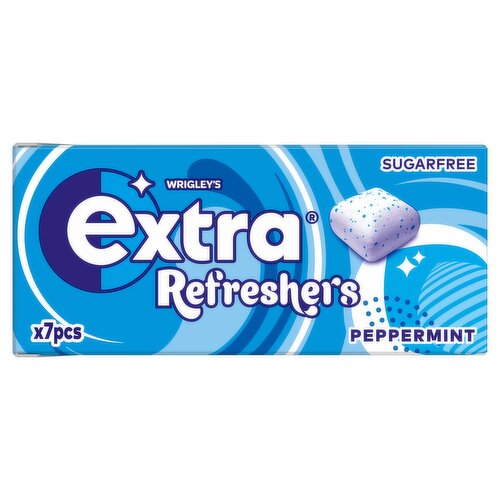 Extra Refreshers Peppermint Sugar Free Chewing Gum x7 Pieces