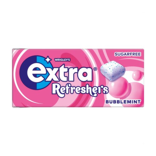 Extra Refreshers Bubblemint Sugar Free Chewing Gum x7 Pieces