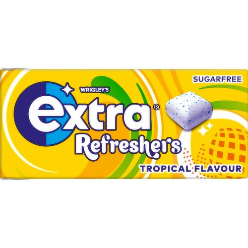 Extra Refreshers Tropical Sugar Free Chewing Gum x7 Pieces