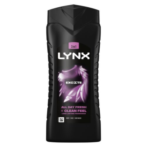 Lynx Excite 3-in-1 Body Wash 500 ml