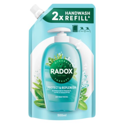 Radox Mineral Therapy Protect & Replenish Eco Refill Antibacterial Handwash 500 ml